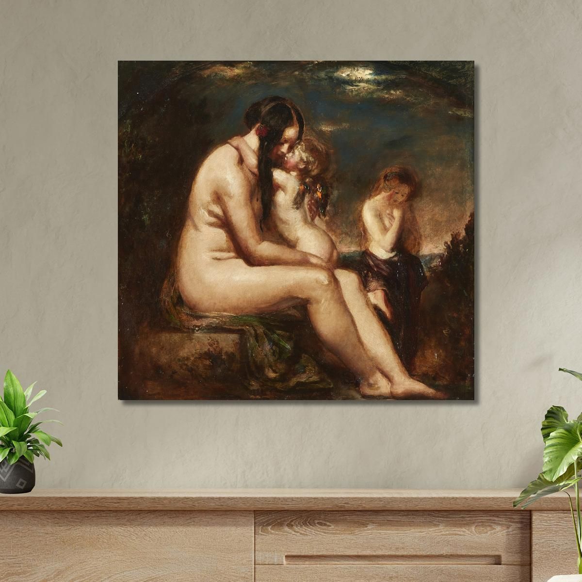 The Dawn Of Love William Etty wet41 canvas print 