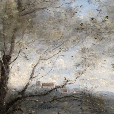 A Pond Seen Through The Trees Jean-Baptiste-Camille Corot jbc5 canvas print