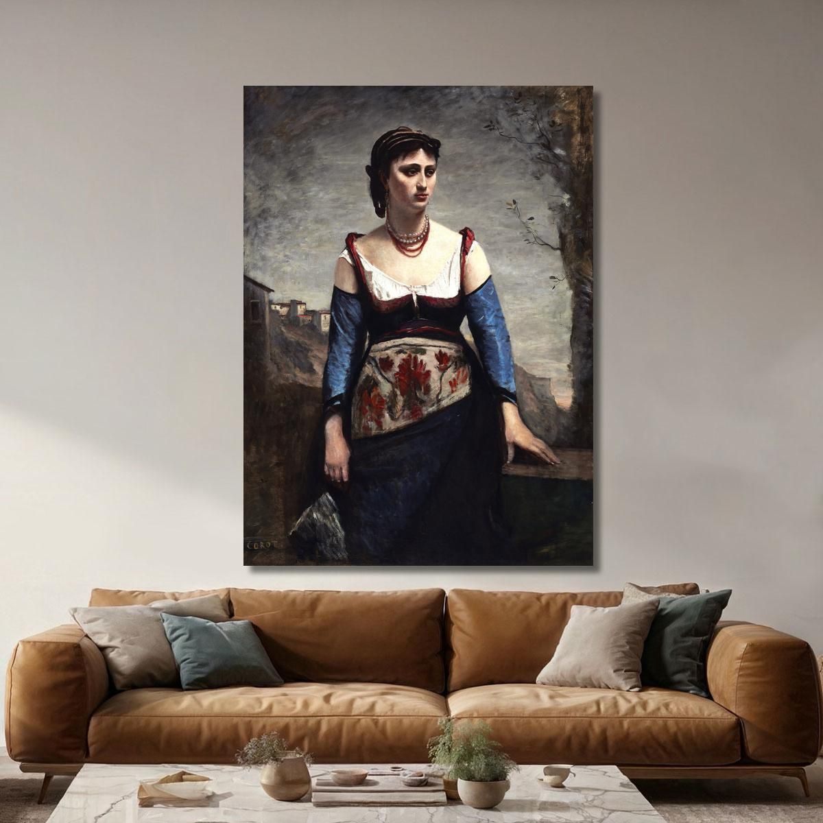 Agostina Jean-Baptiste-Camille Corot jbc12 canvas print 