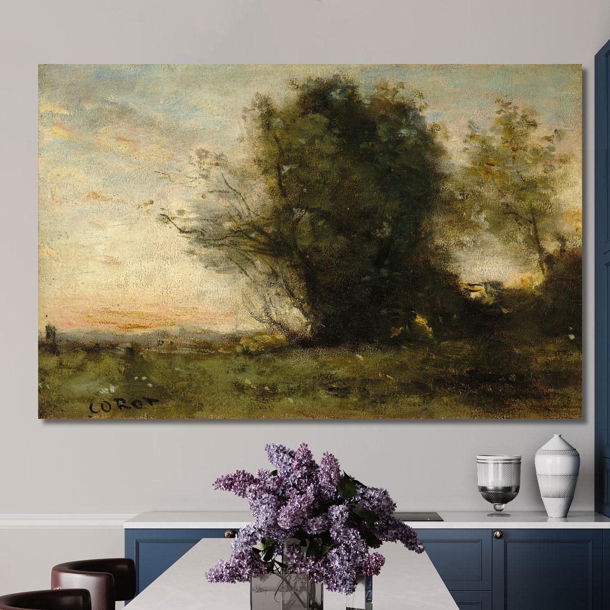 Evening Freshness Jean-Baptiste-Camille Corot jbc70 canvas print 