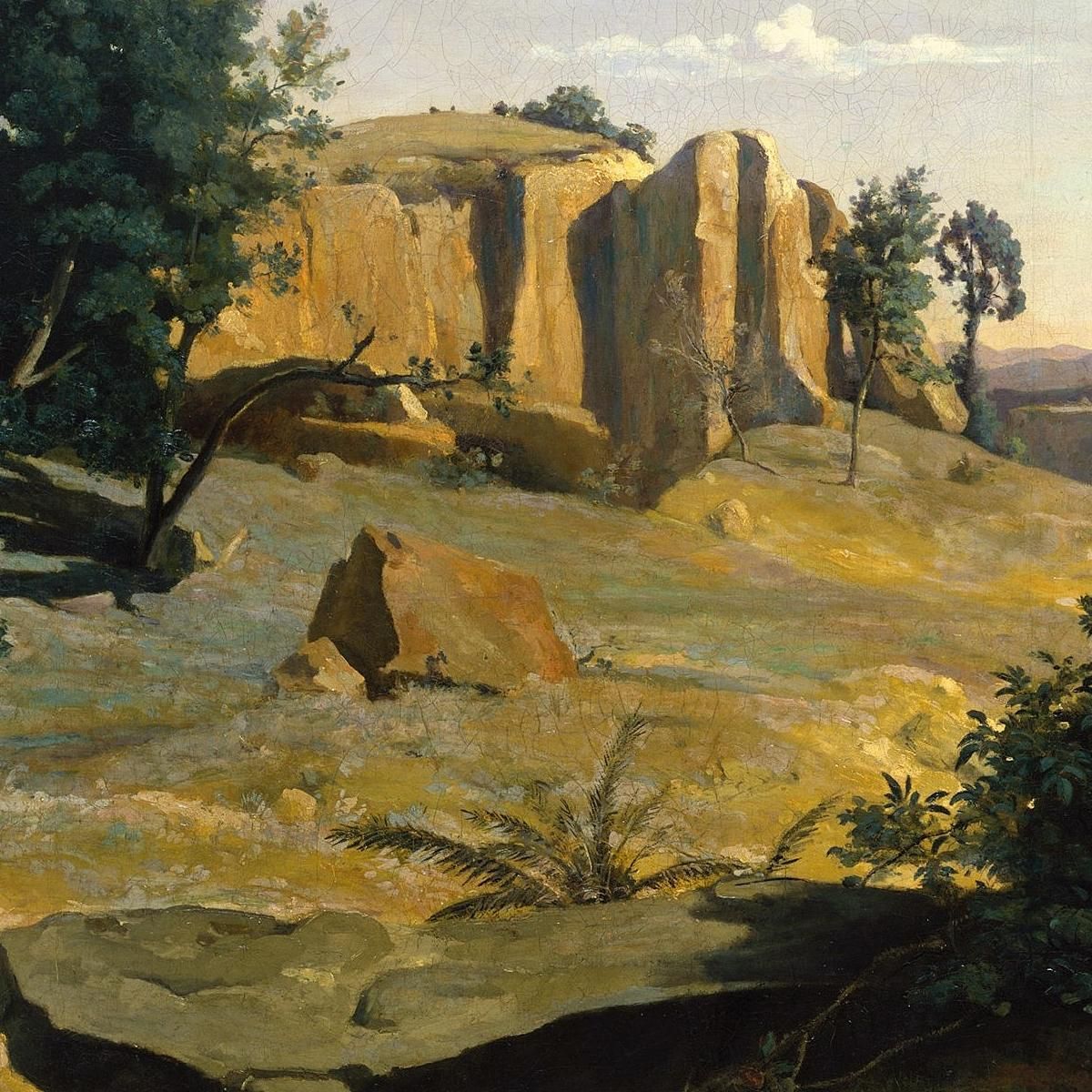 Hagar In The Wilderness Jean-Baptiste-Camille Corot jbc76 canvas print