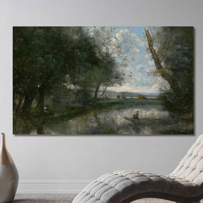 Landscape Jean-Baptiste-Camille Corot jbc112 canvas print 