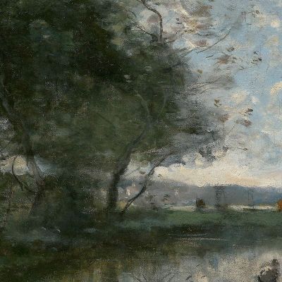 Landscape Jean-Baptiste-Camille Corot jbc112 canvas print