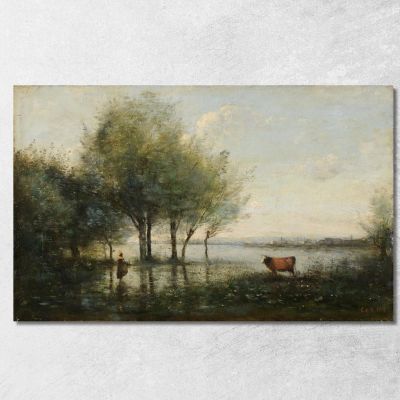 The Marsh Jean-Baptiste-Camille Corot jbc124 canvas print 