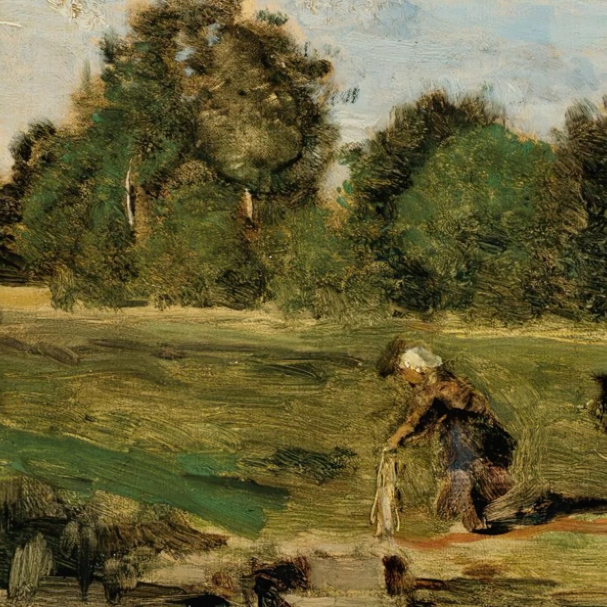 Pastures In The Sarthe Jean-Baptiste-Camille Corot jbc191 canvas print