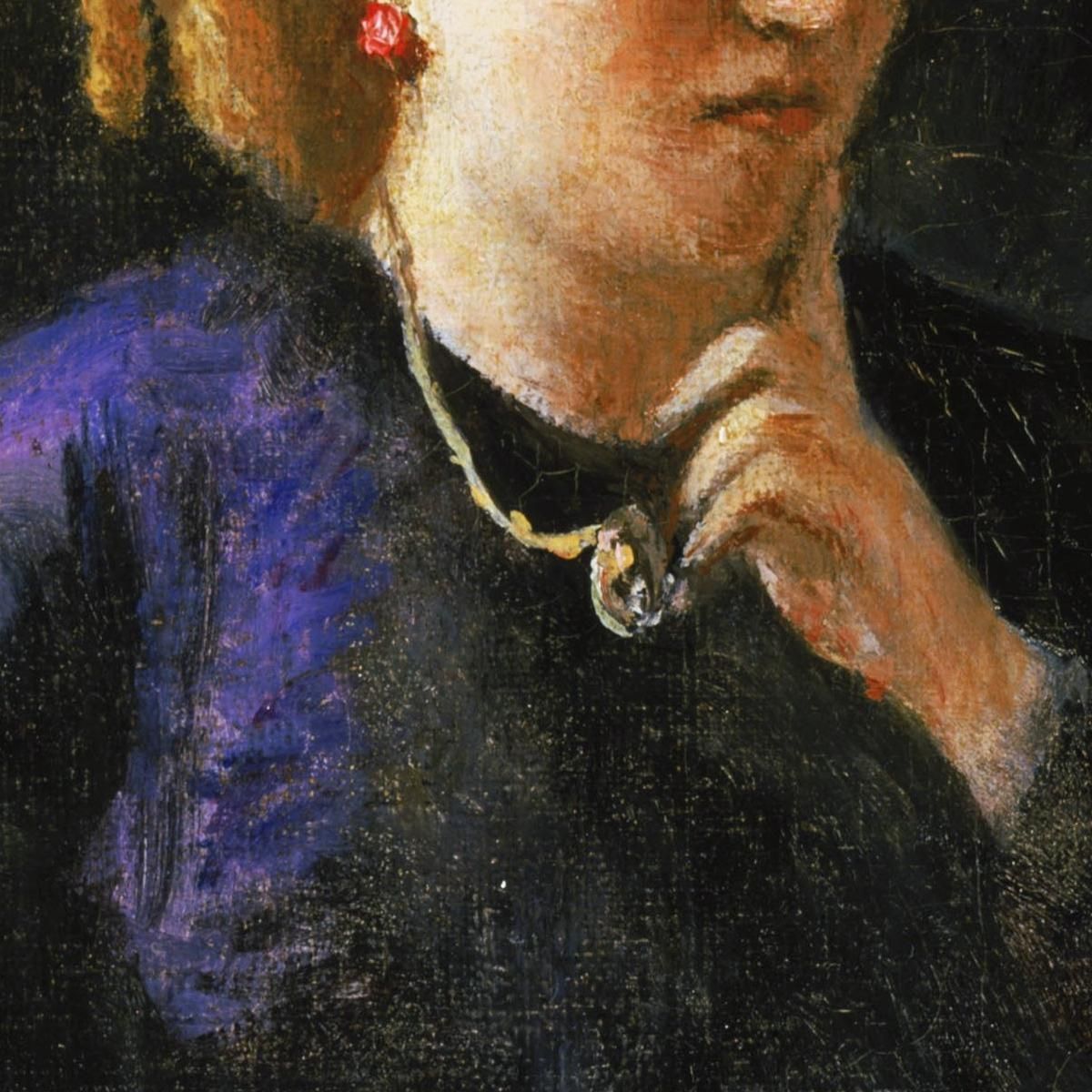 Portrait Of A Woman Jean-Baptiste-Camille Corot jbc202 canvas print