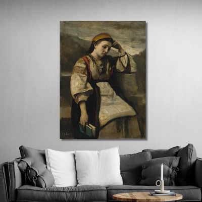 Reverie Jean-Baptiste-Camille Corot jbc212 canvas print 