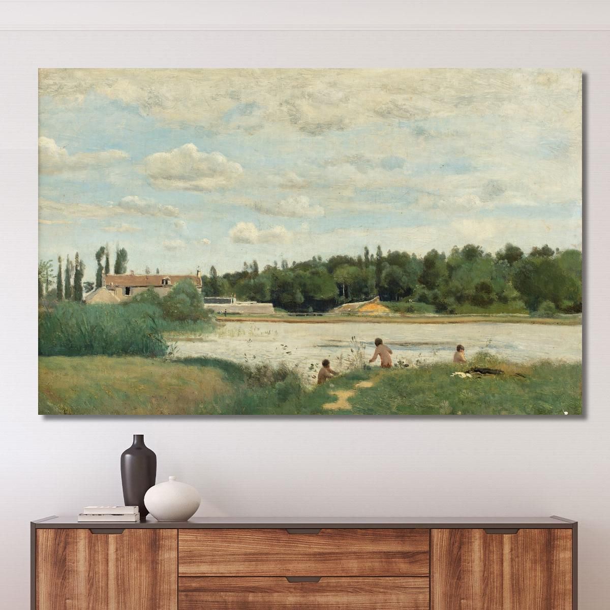 The Bath Jean-Baptiste-Camille Corot jbc240 canvas print 