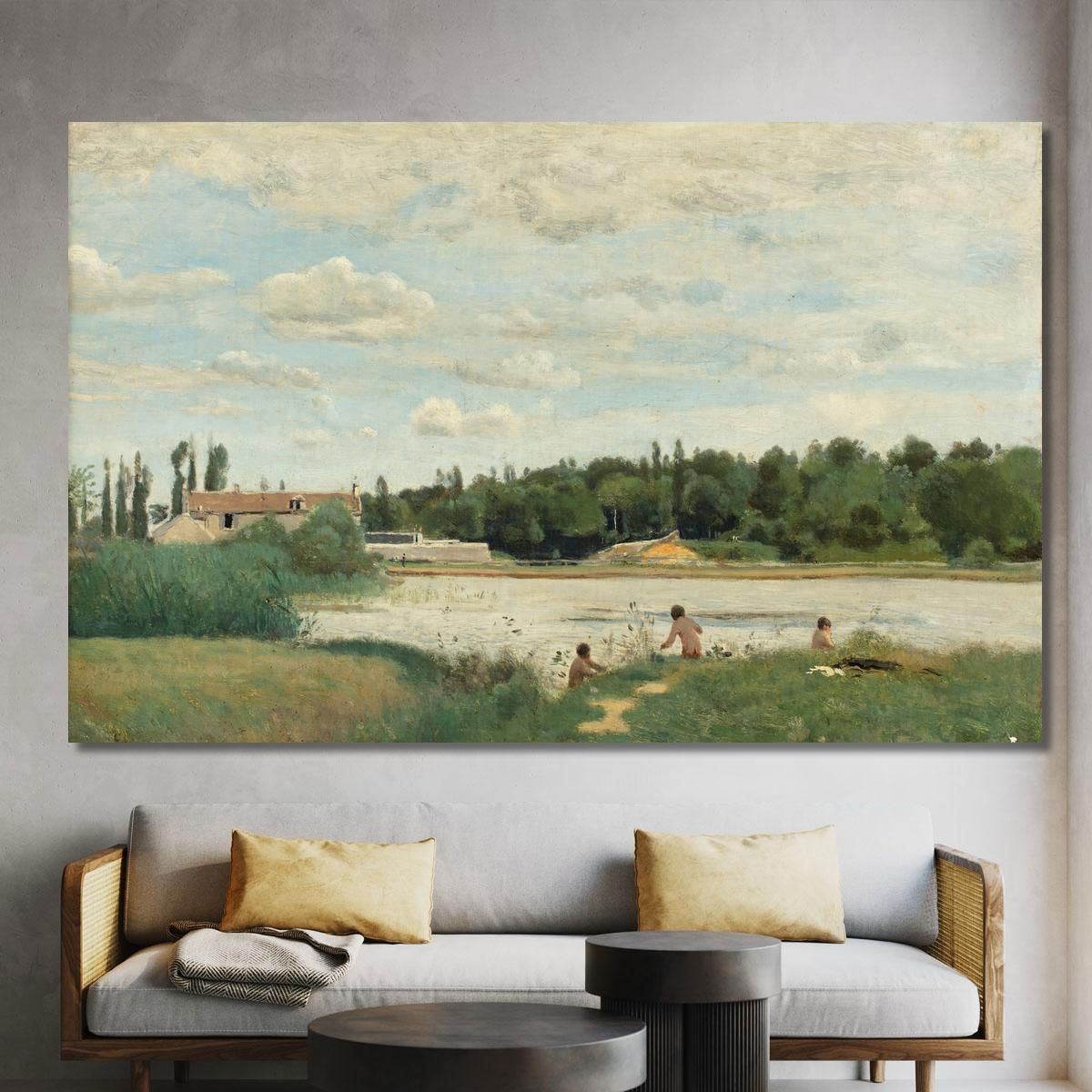 The Bath Jean-Baptiste-Camille Corot jbc240 canvas print 