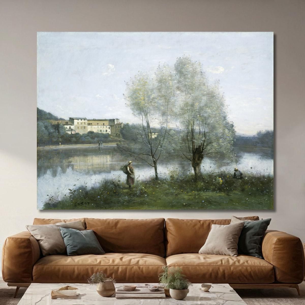 Ville-D'Avray Jean-Baptiste-Camille Corot jbc301 canvas print 