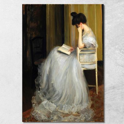 Woman Reading Jacques-Émile Blanche jeb56 canvas print 