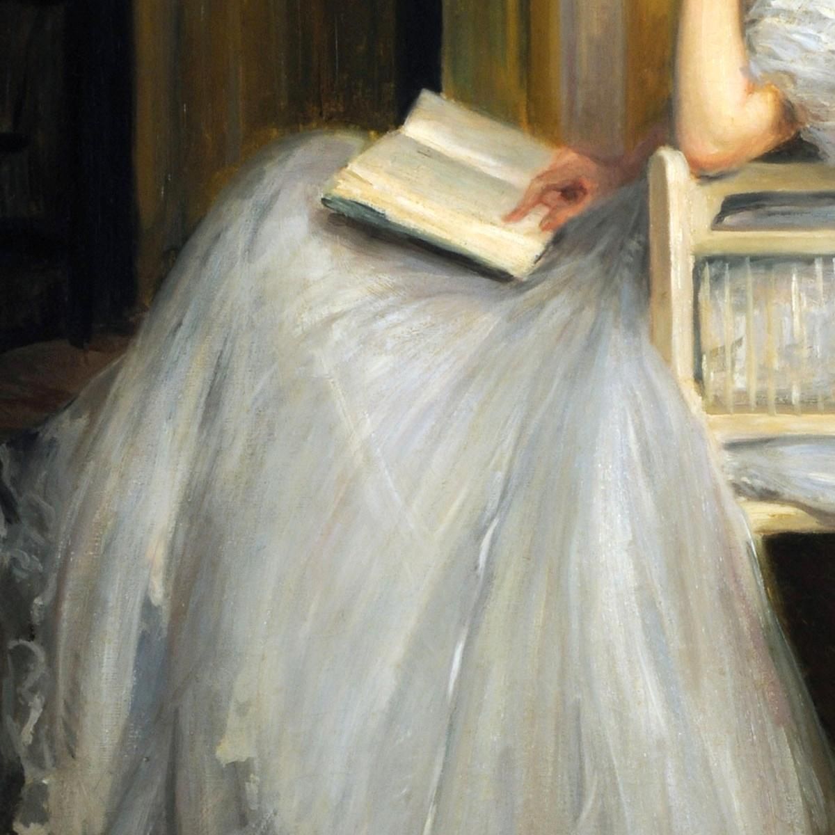 Woman Reading Jacques-Émile Blanche jeb56 canvas print