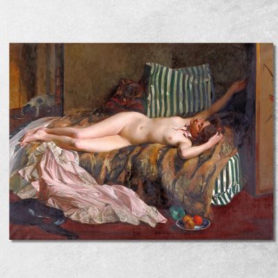 Young Girl After A Masked Ball La Petite Masque Jacques-Émile Blanche jeb57 canvas print 