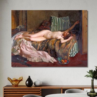 Young Girl After A Masked Ball La Petite Masque Jacques-Émile Blanche jeb57 canvas print 