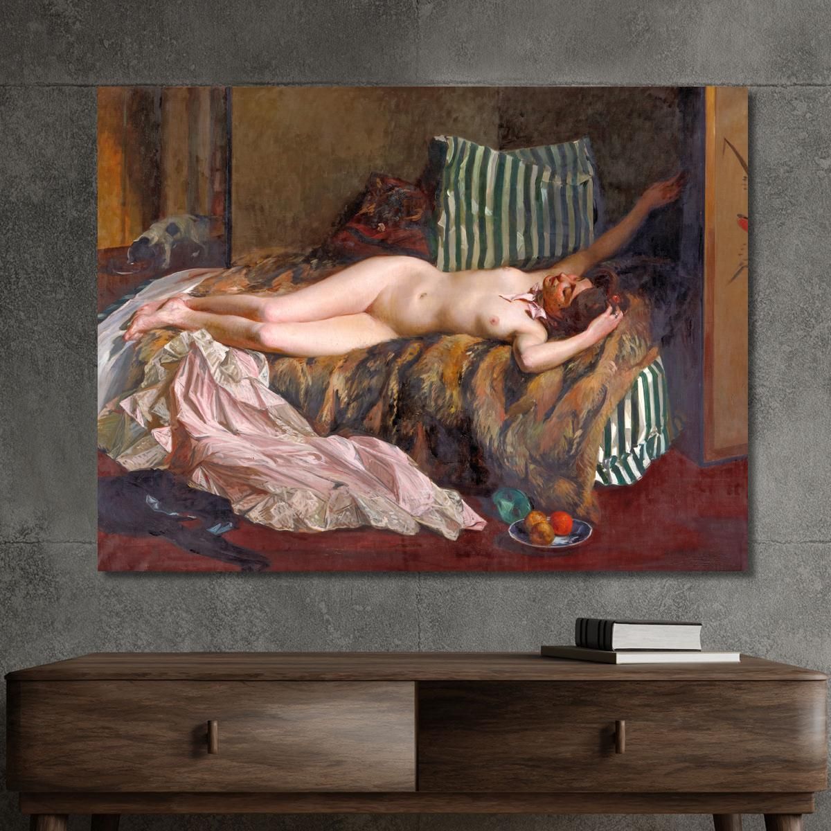 Young Girl After A Masked Ball La Petite Masque Jacques-Émile Blanche jeb57 canvas print 