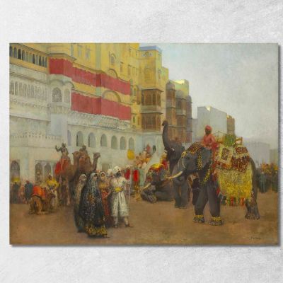 A Fête Day At Bekanir Beloochistan Bekanir Edwin Lord Weeks elw1 canvas print 