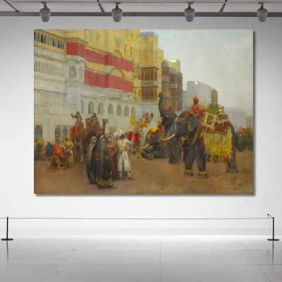 A Fête Day At Bekanir Beloochistan Bekanir Edwin Lord Weeks elw1 canvas print 