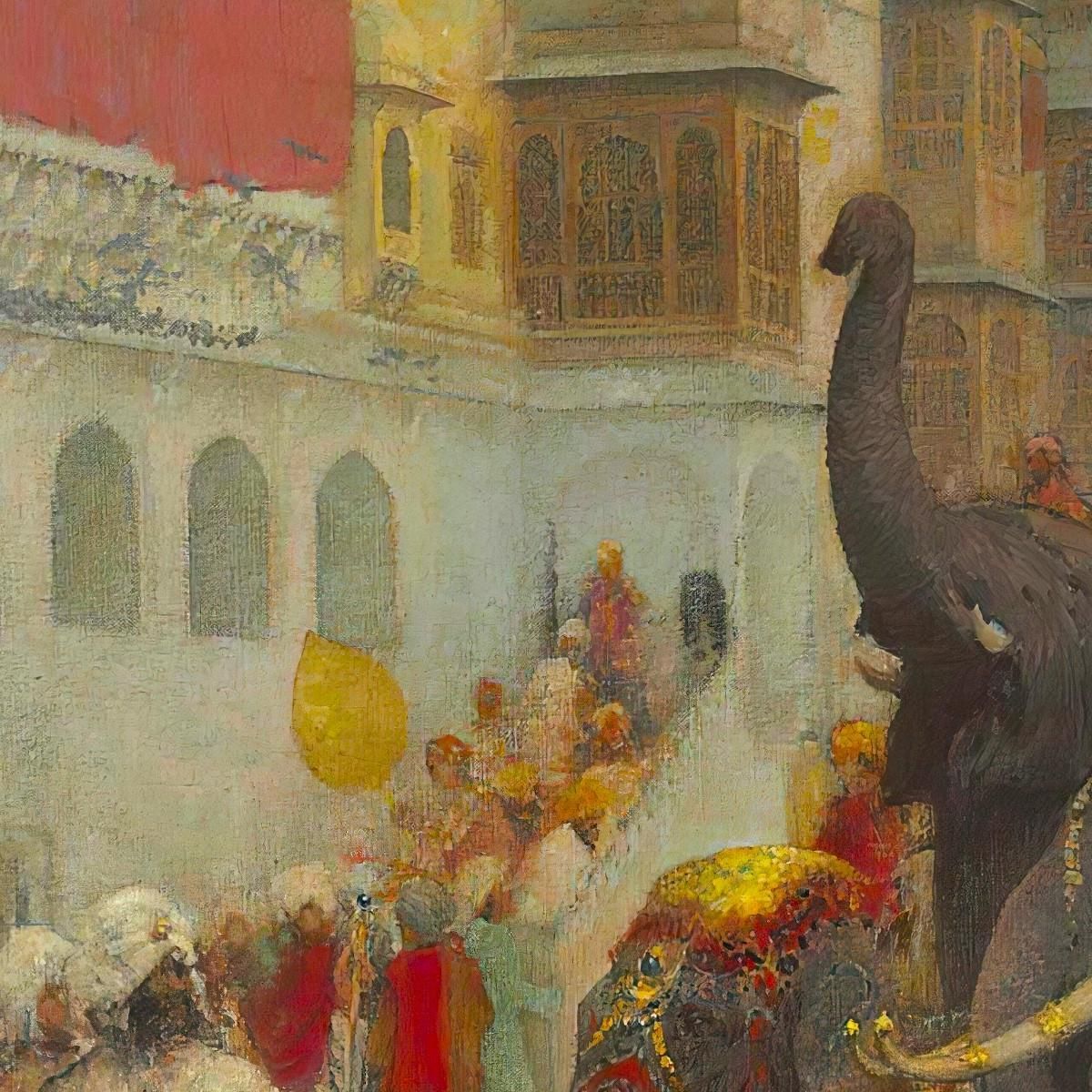 A Fête Day At Bekanir Beloochistan Bekanir Edwin Lord Weeks elw1 canvas print