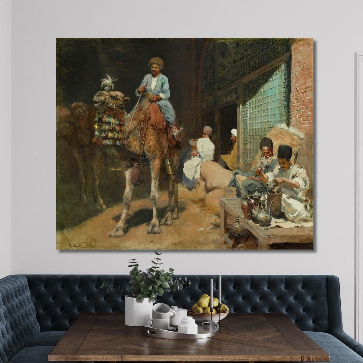 A Market In Ispahan Edwin Lord Weeks elw2 canvas print 