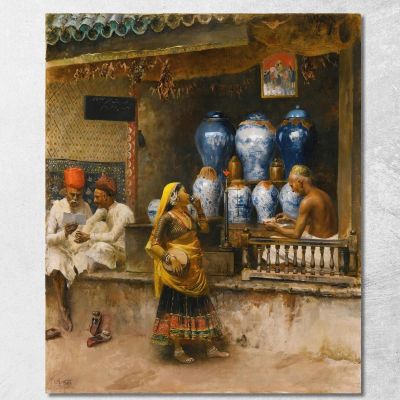A Perfumer'S Shop Bombay Edwin Lord Weeks elw4 canvas print 
