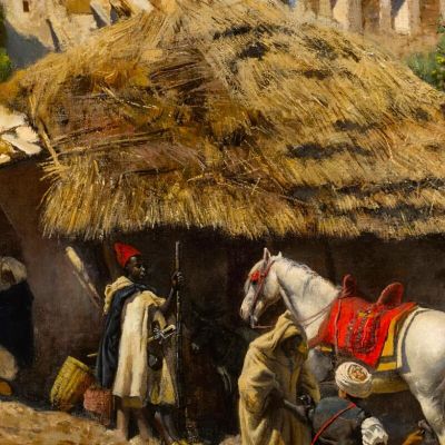 Blacksmith'S Shop At Tangiers Edwin Lord Weeks elw10 canvas print