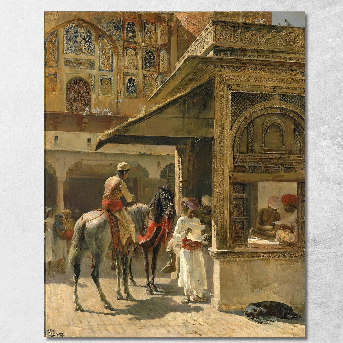 Hindu Merchants Edwin Lord Weeks elw18 canvas print Hindu Merchants Edwin Lord Weeks elw18 canvas print