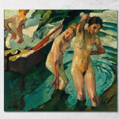 Bathers Leo Putz lpz7 canvas print 