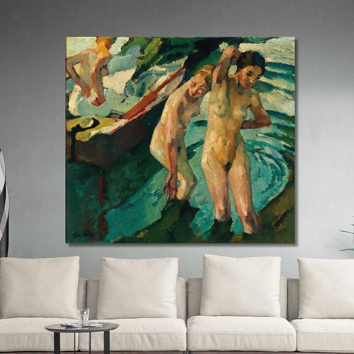 Bathers Leo Putz lpz7 canvas print 