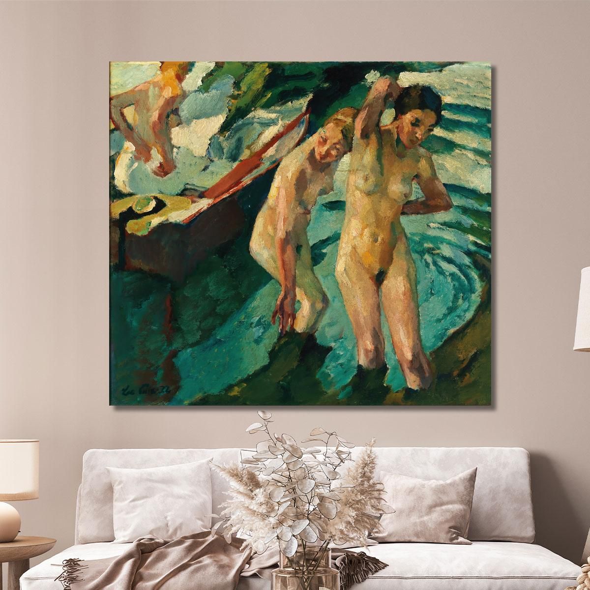 Bathers Leo Putz lpz7 canvas print 