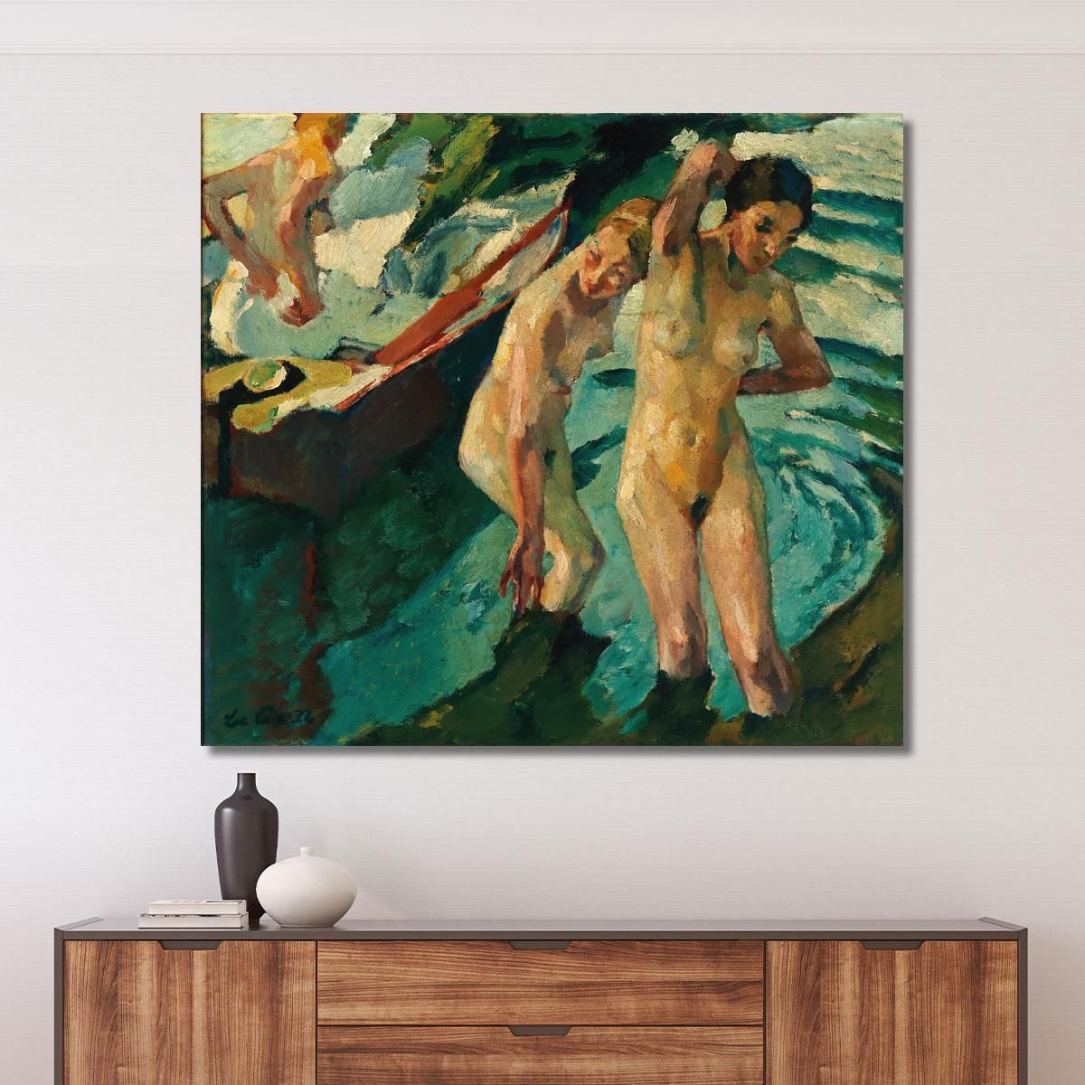Bathers Leo Putz lpz7 canvas print 
