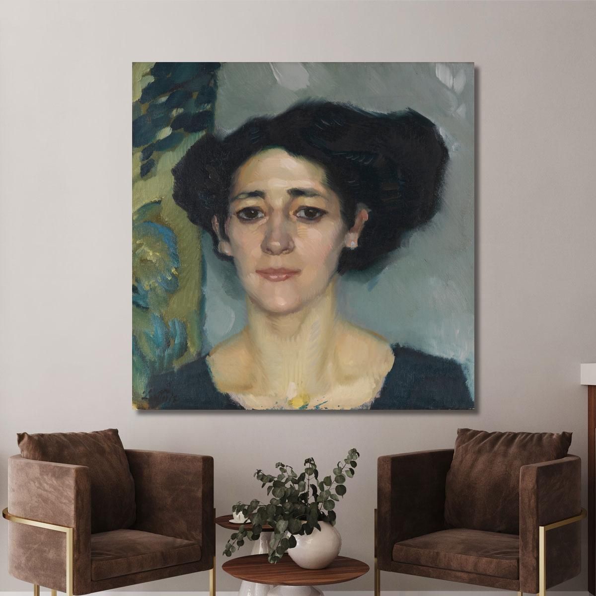 Portrait Of A Woman Leo Putz lpz9 canvas print 