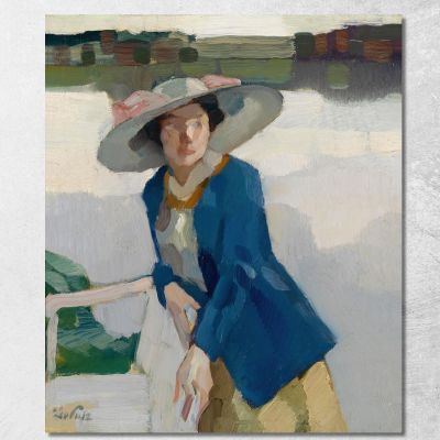 Frieda Am Langenbürger See Leo Putz lpz14 canvas print 