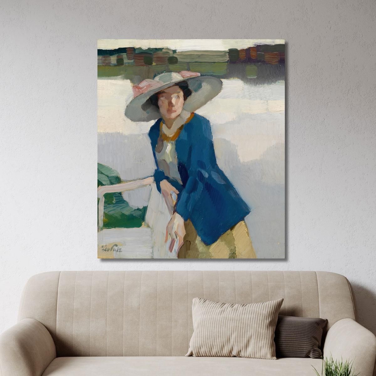 Frieda Am Langenbürger See Leo Putz lpz14 canvas print 