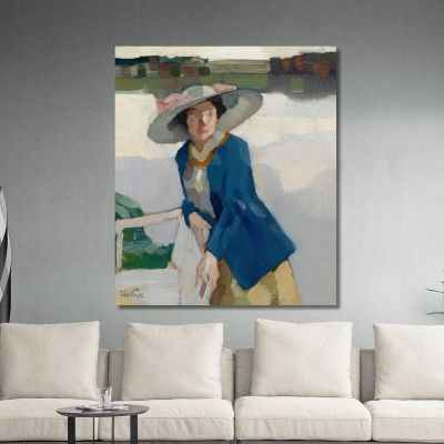 Frieda Am Langenbürger See Leo Putz lpz14 canvas print 