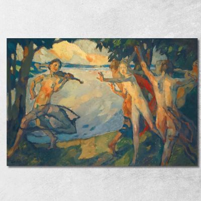 Reigen  The Dance Leo Putz lpz44 canvas print 