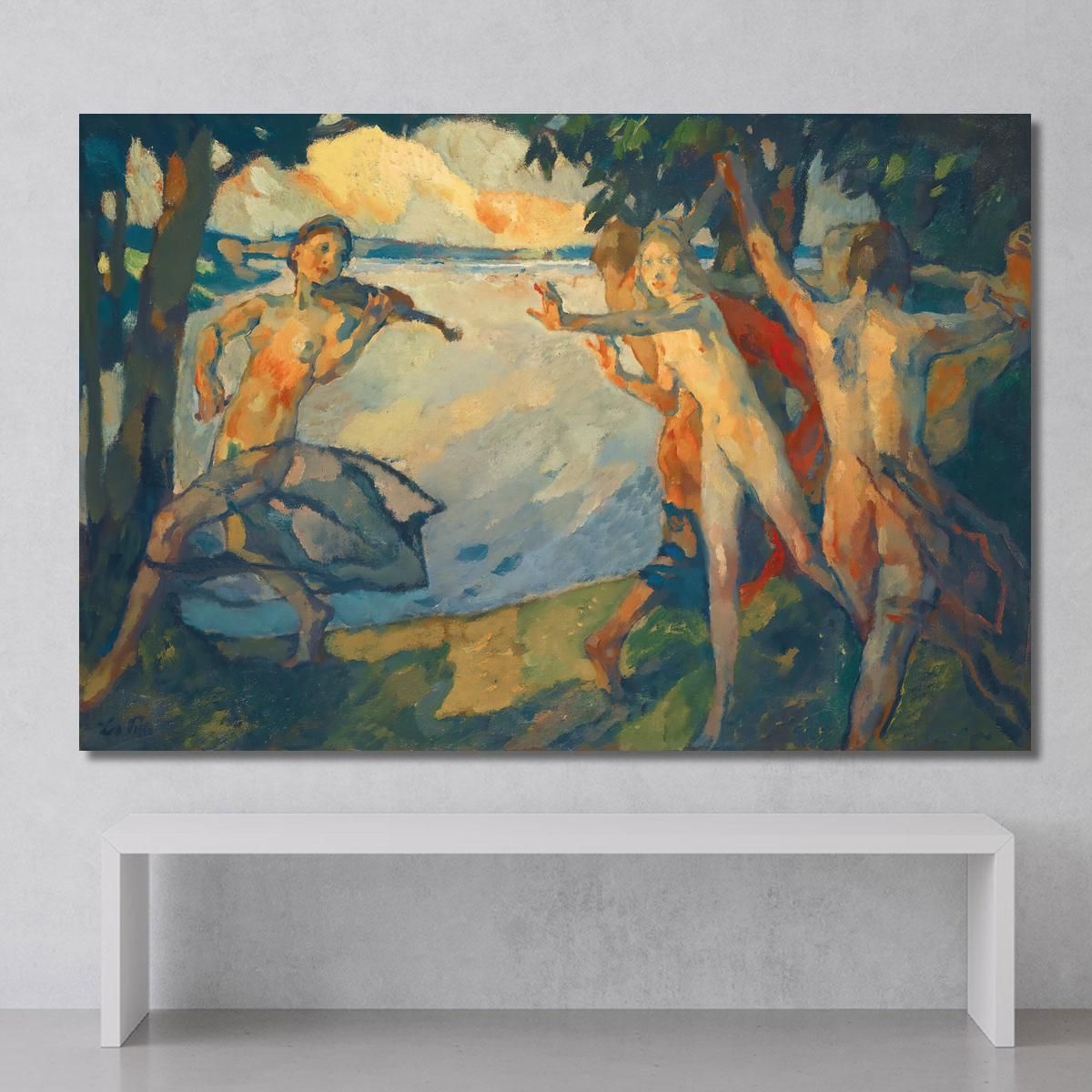 Reigen  The Dance Leo Putz lpz44 canvas print 