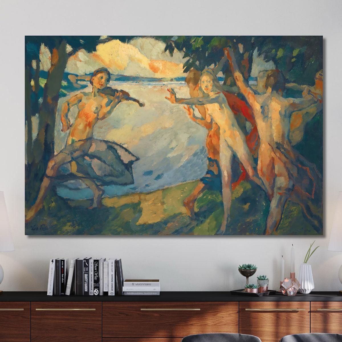 Reigen  The Dance Leo Putz lpz44 canvas print 