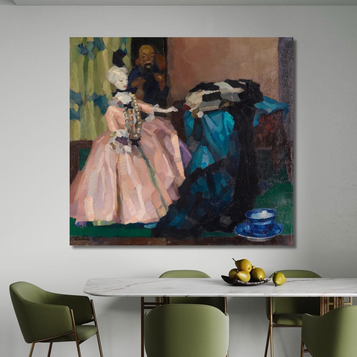 White Doll Leo Putz lpz61 canvas print 