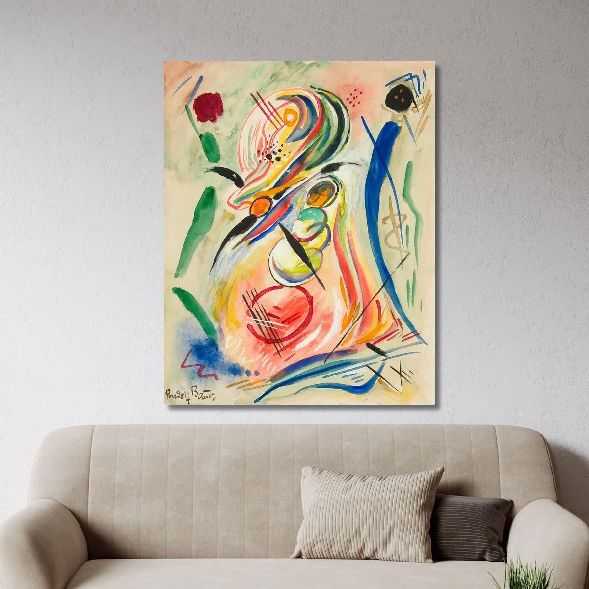 Untitled Sea Forms Rudolf Bauer rba12 canvas print 