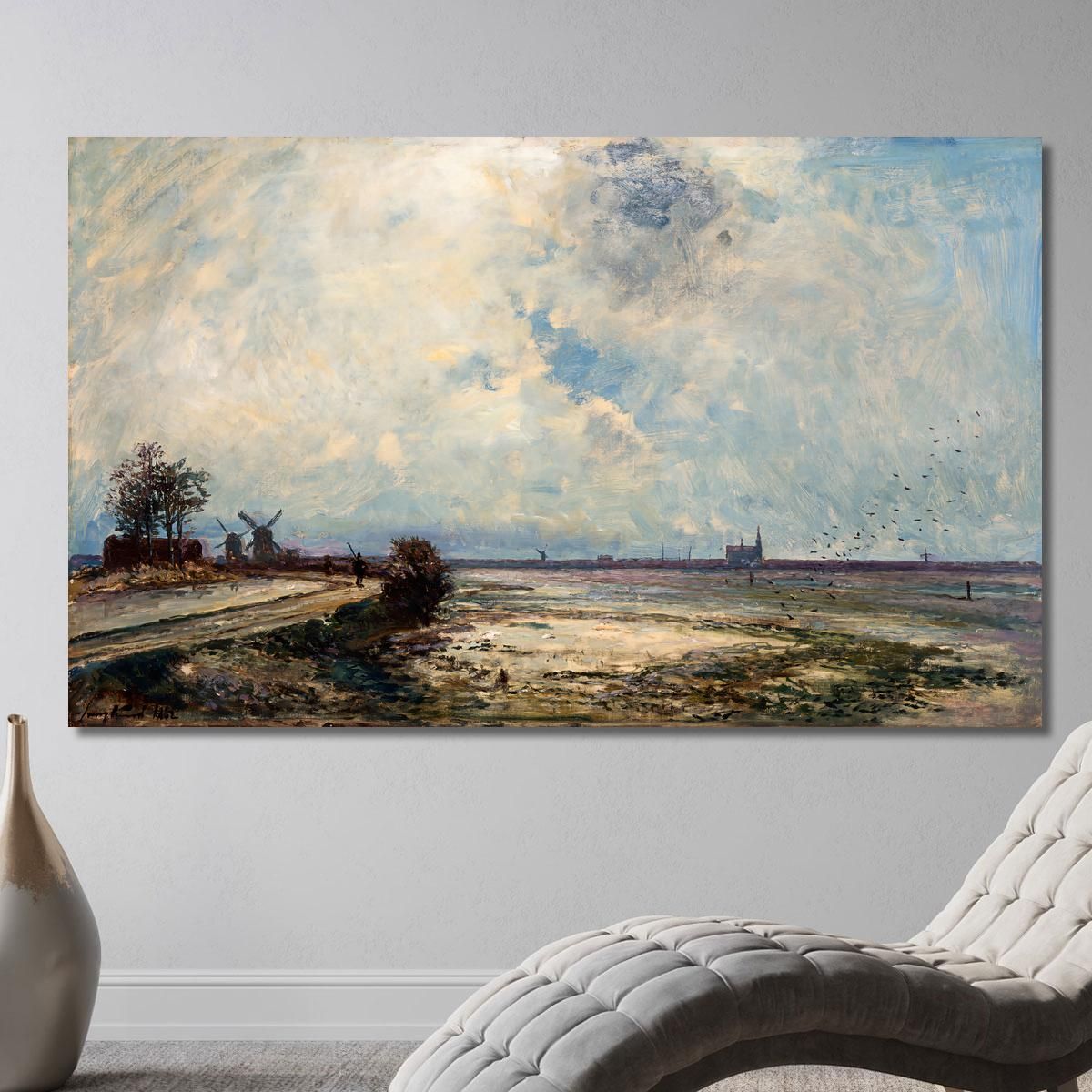 Dutch Landscape Johan Barthold Jongkind jbj18 canvas print 