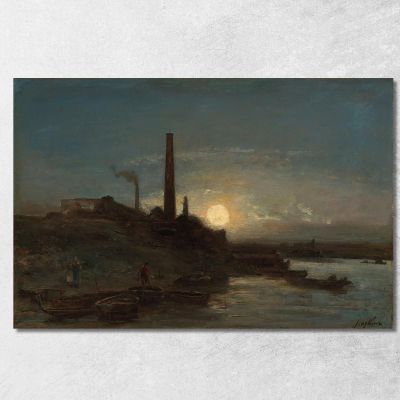 Moon Effect Johan Barthold Jongkind jbj20 canvas print 