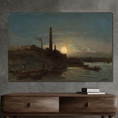 Moon Effect Johan Barthold Jongkind jbj20 canvas print 