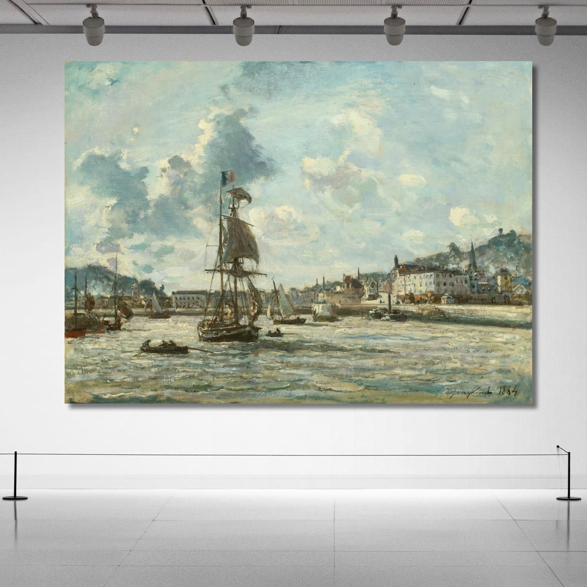 Entrance To The Port Of Honfleur Johan Barthold Jongkind jbj21 canvas print 