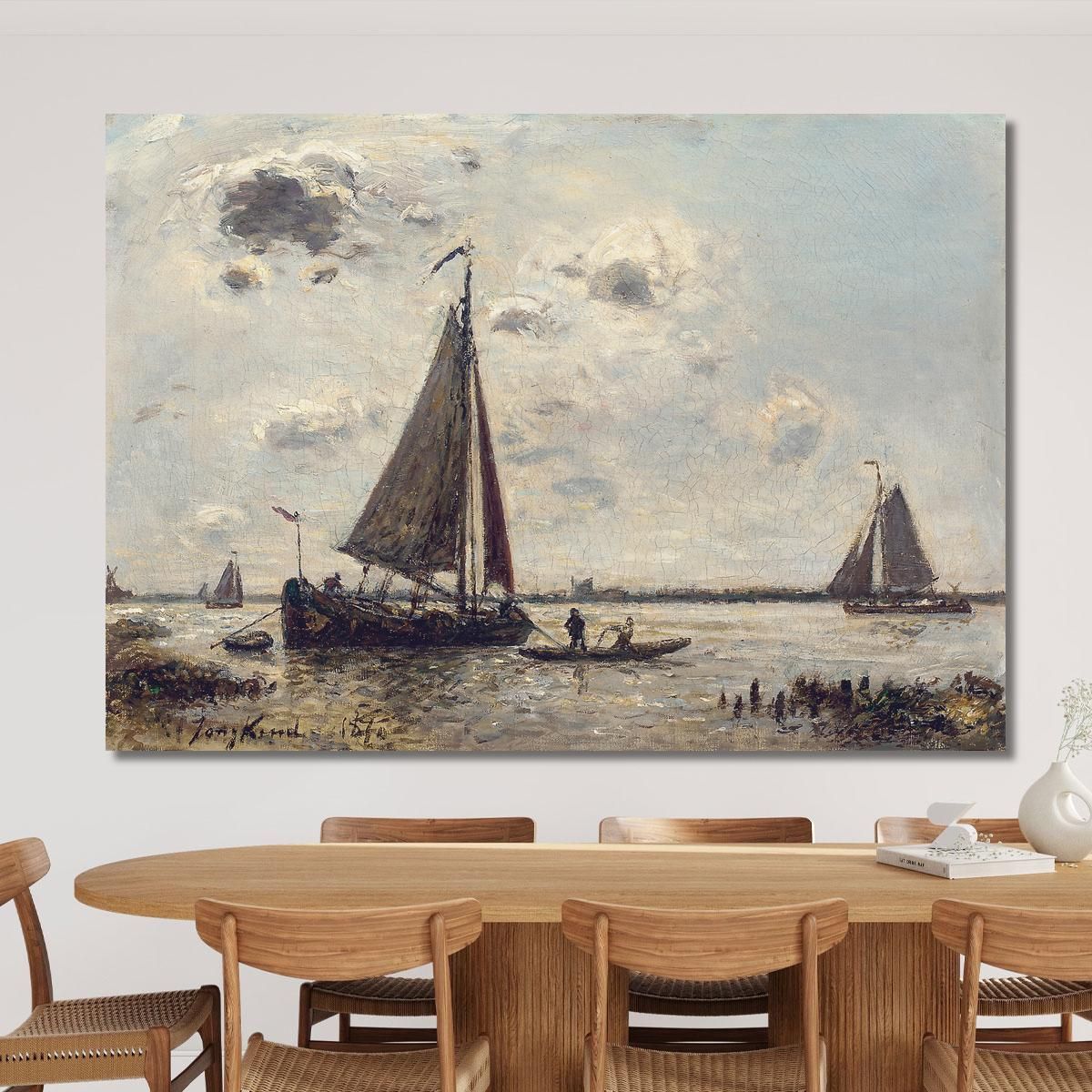 Environs De Dordrecht Johan Barthold Jongkind jbj23 canvas print 