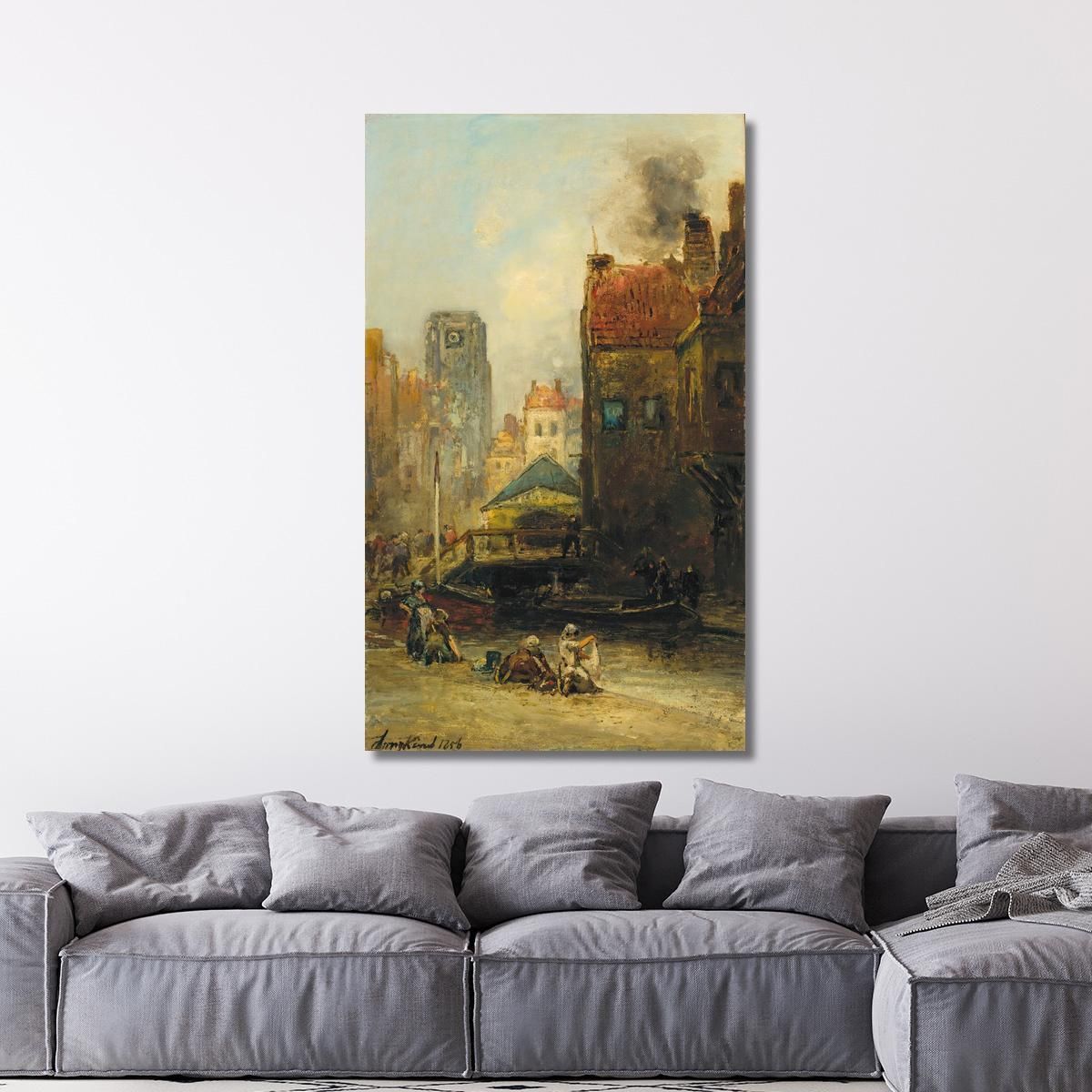 The Hague Veere Rotterdam Johan Barthold Jongkind jbj25 canvas print 