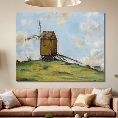 Landscape With Two Mills Johan Barthold Jongkind jbj55 canvas print 