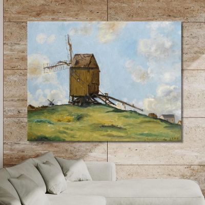 Landscape With Two Mills Johan Barthold Jongkind jbj55 canvas print 