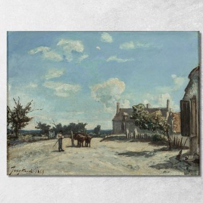 Saint-Parize-Le-Châtel Johan Barthold Jongkind jbj63 canvas print 