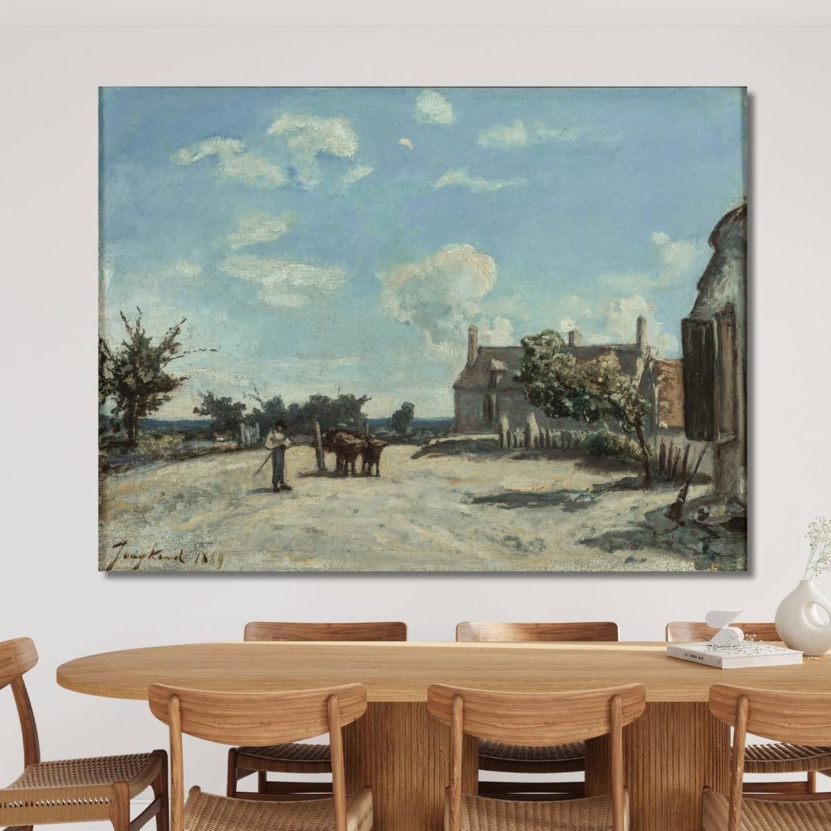 Saint-Parize-Le-Châtel Johan Barthold Jongkind jbj63 canvas print 