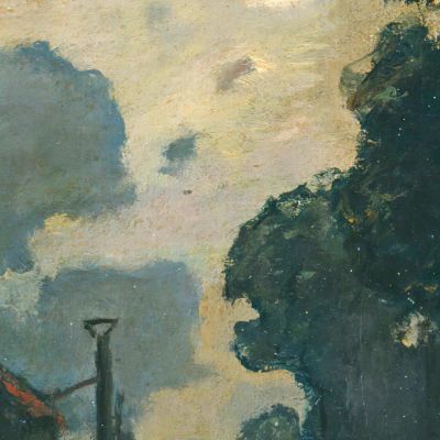 A Street In Delft At Night Johan Barthold Jongkind jbj71 canvas print
